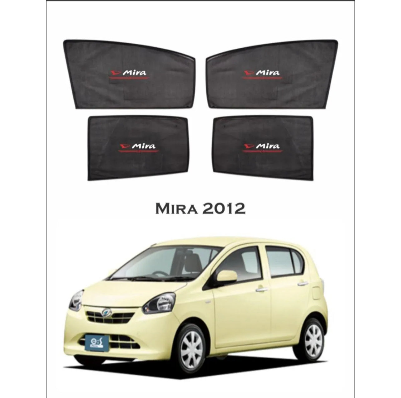 Daihatsu Mira 2012 Sunshades – Custom Fit Heat & UV Protection
