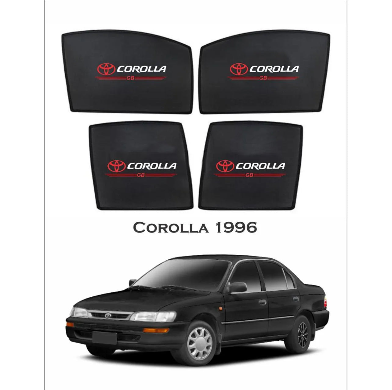 Toyota Corolla 1996 Sunshades – Classic Fit UV & Heat Protection