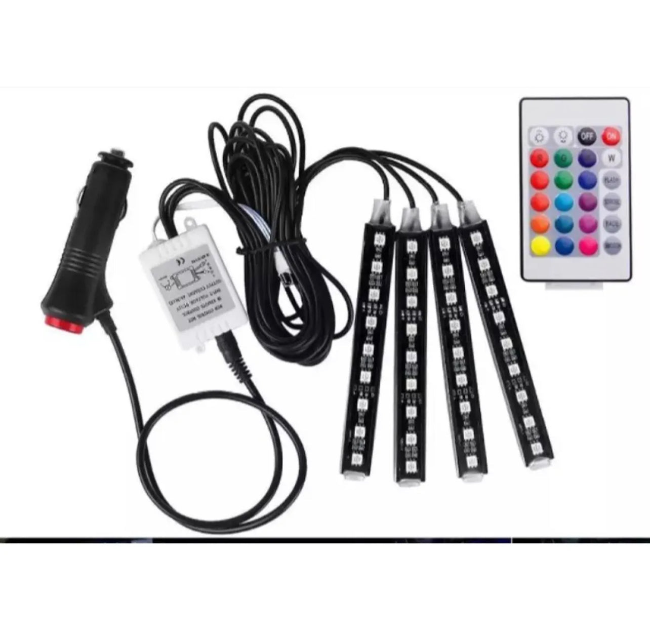 Car Interior Atmosphere Light – Remote Control Decor Lamp