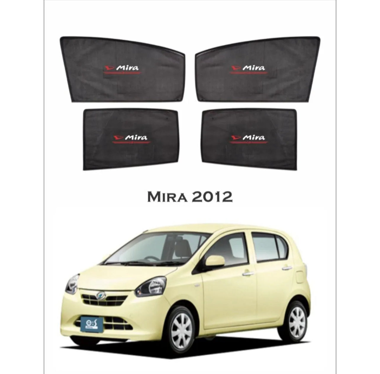 Daihatsu Mira 2012 Sunshades – Custom Fit UV Protection