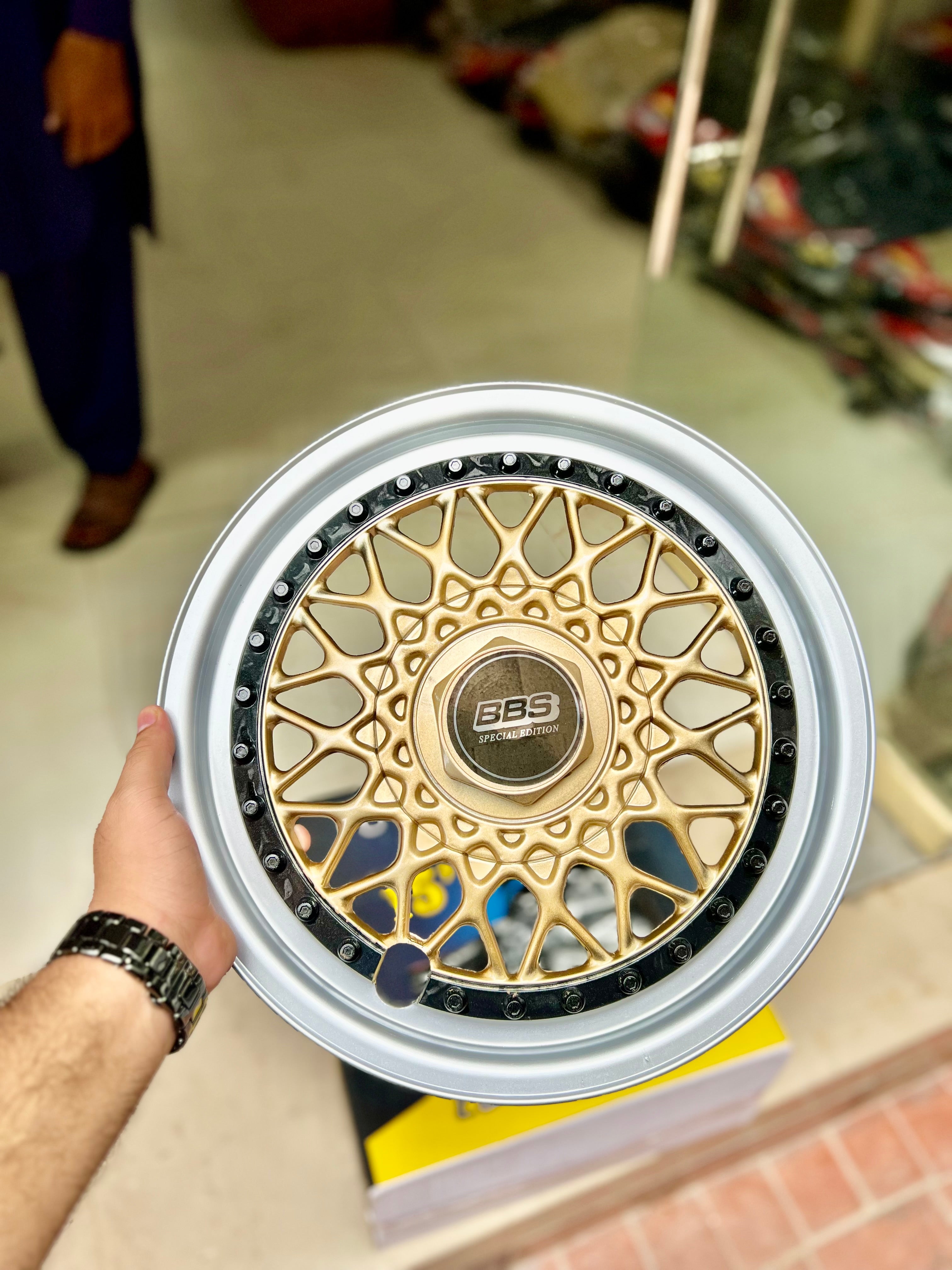 BBS Special Edition Wheel Cover – Gold & Silver Design