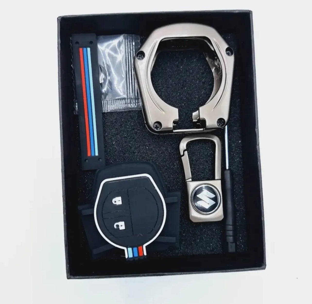 Metal Ally Key Cover For Suzuki Alto, Swift, Wagnor, Cultus And Liana