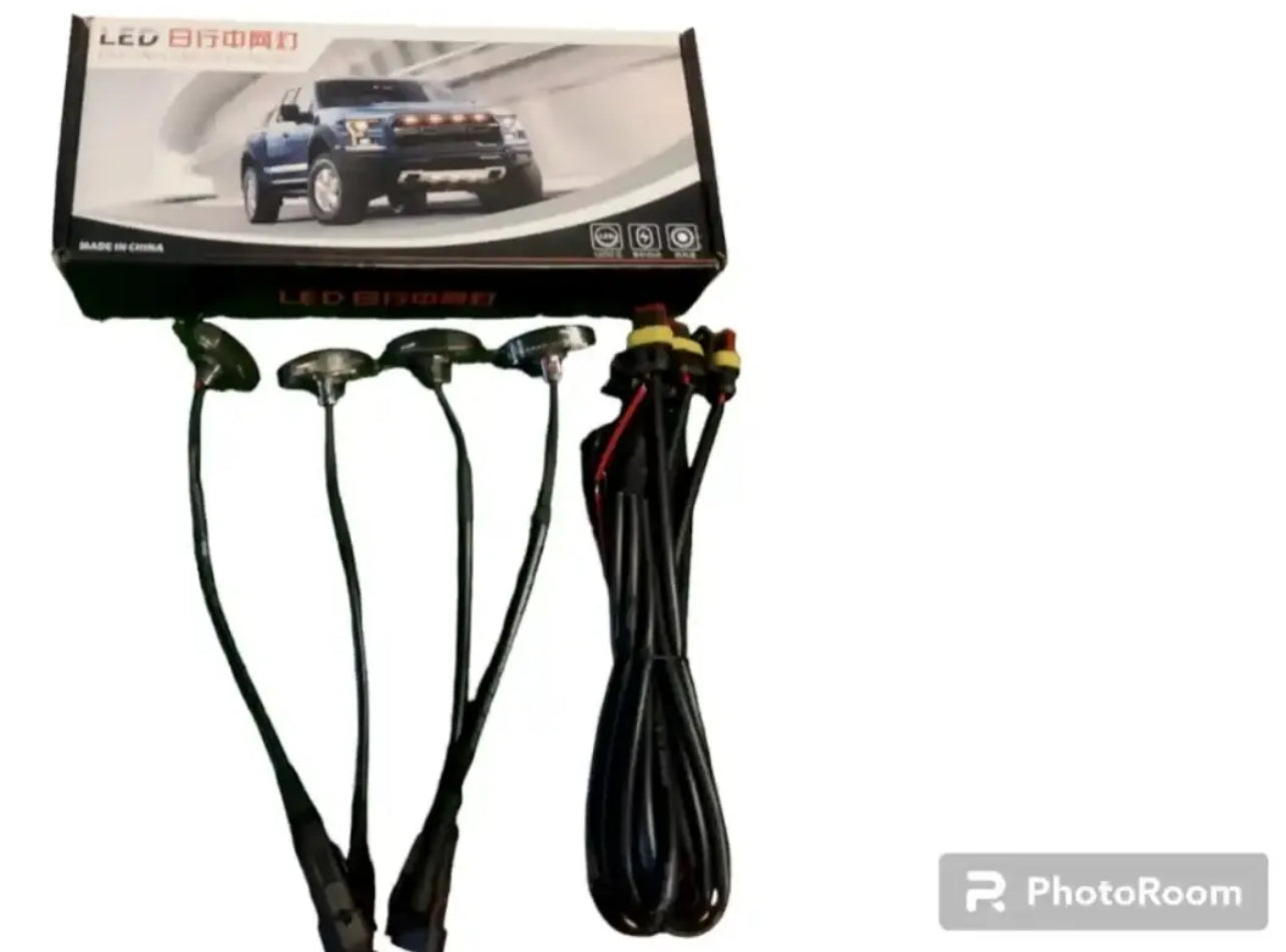 Front Grill Bumper Amber Lights for All Car