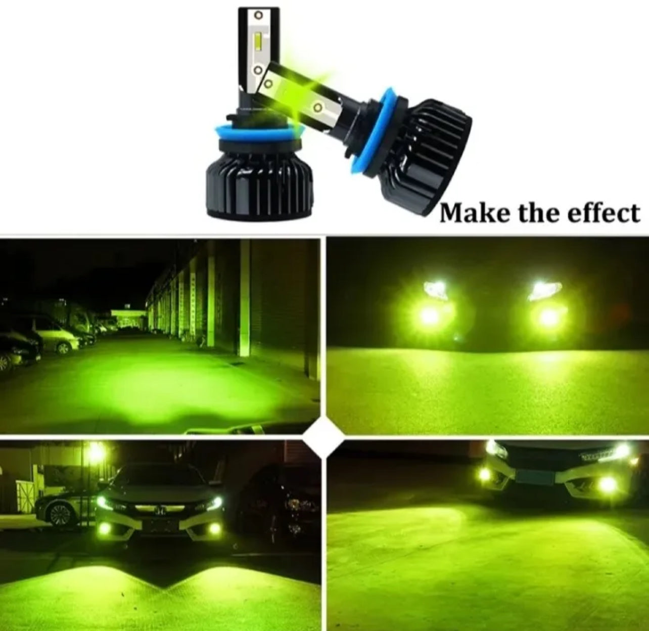 Lime Green Car Fog Light – Bold & Stylish Visibility