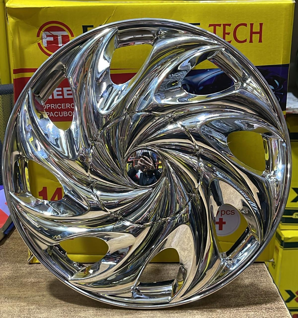 Set of 4 - Premium Silver Wheel Cover