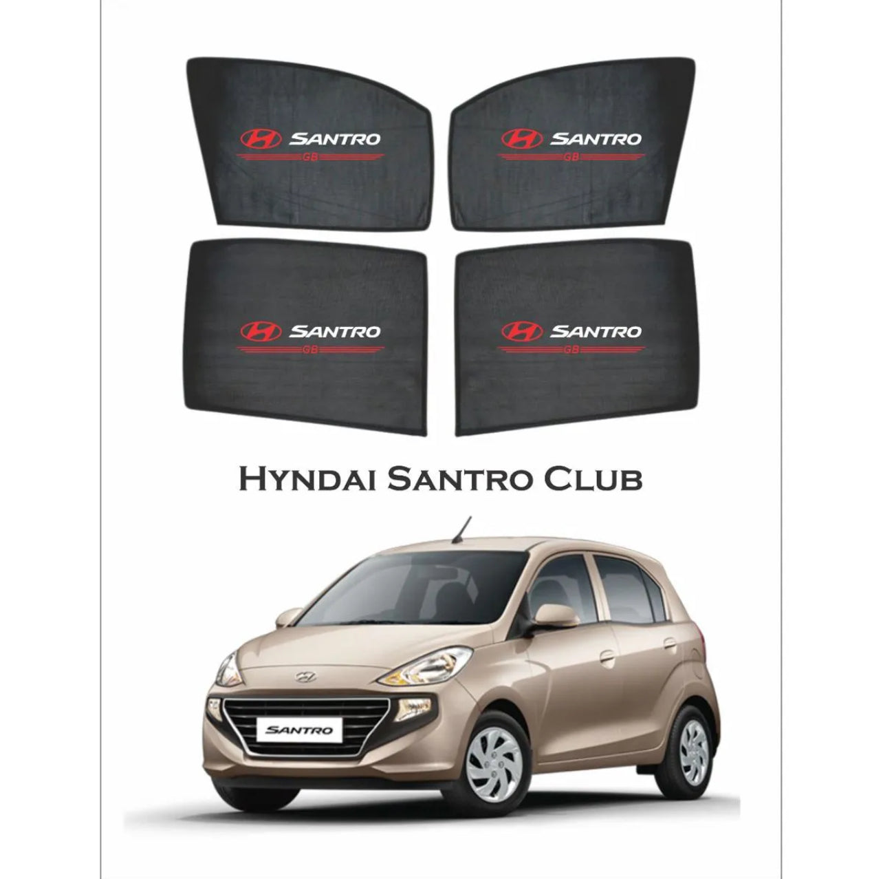Hyundai Santro Club Sunshades – Reliable UV & Heat Protection