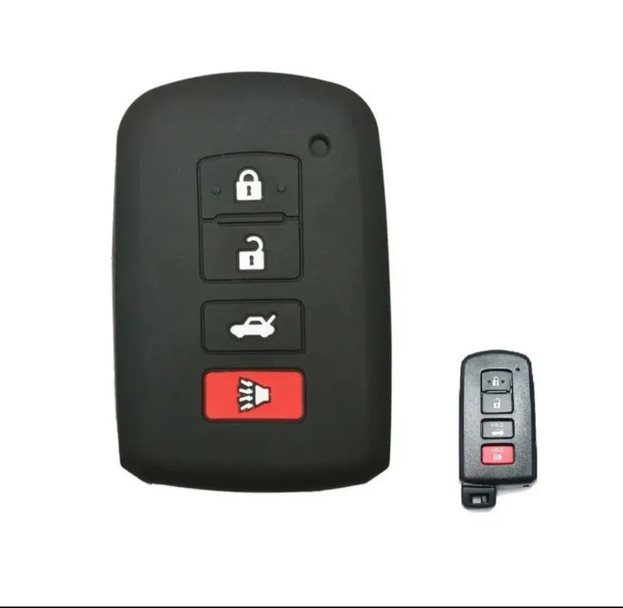Silicone Black Key Cover for Toyota Corolla Grande