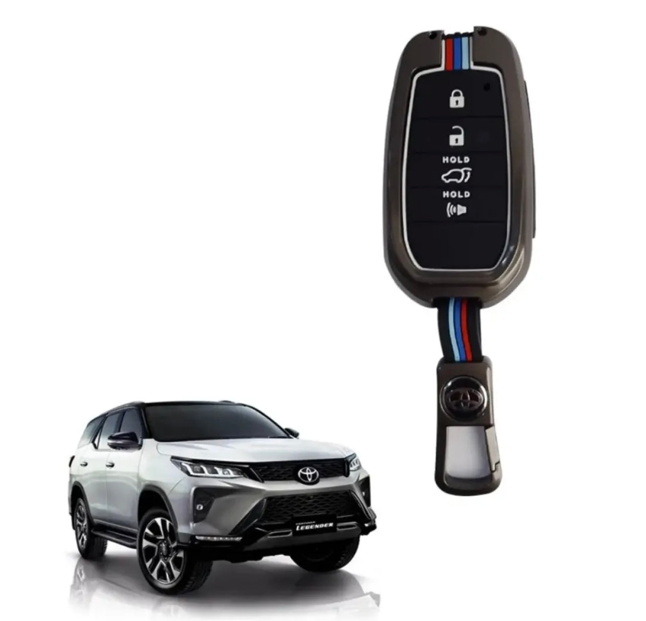Toyota Fortuner Legender Key Cover With Metal Shell
