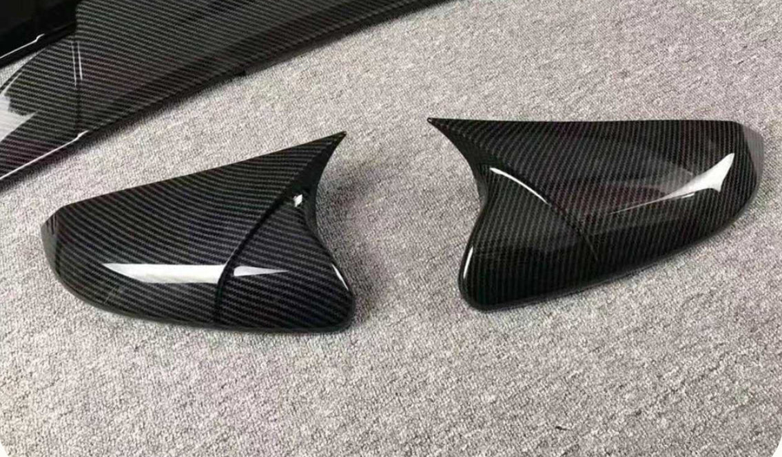 honda civic x side mirror carbon fiber batman style