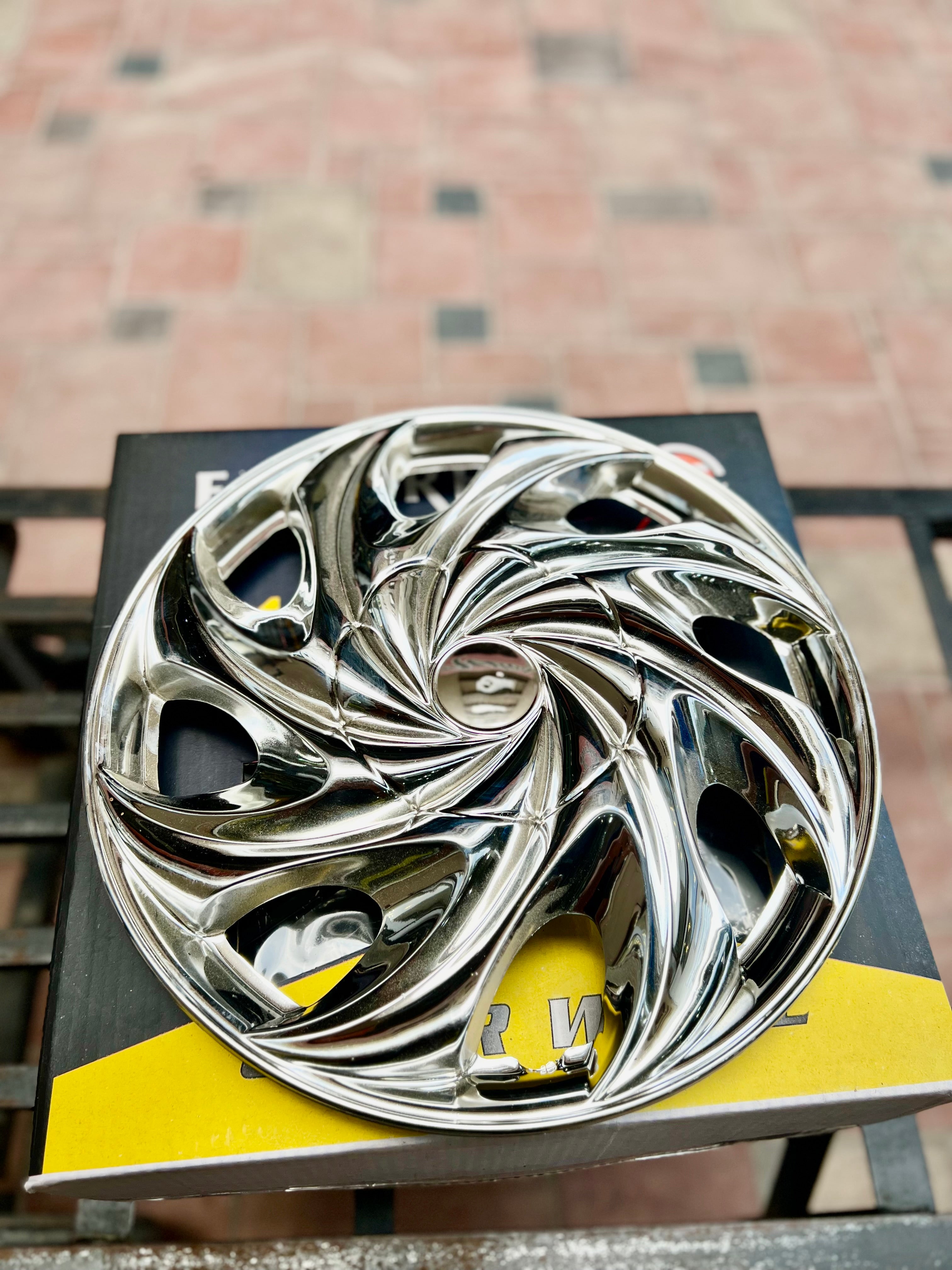 12"14" inch Premium Silver Wheel Cover