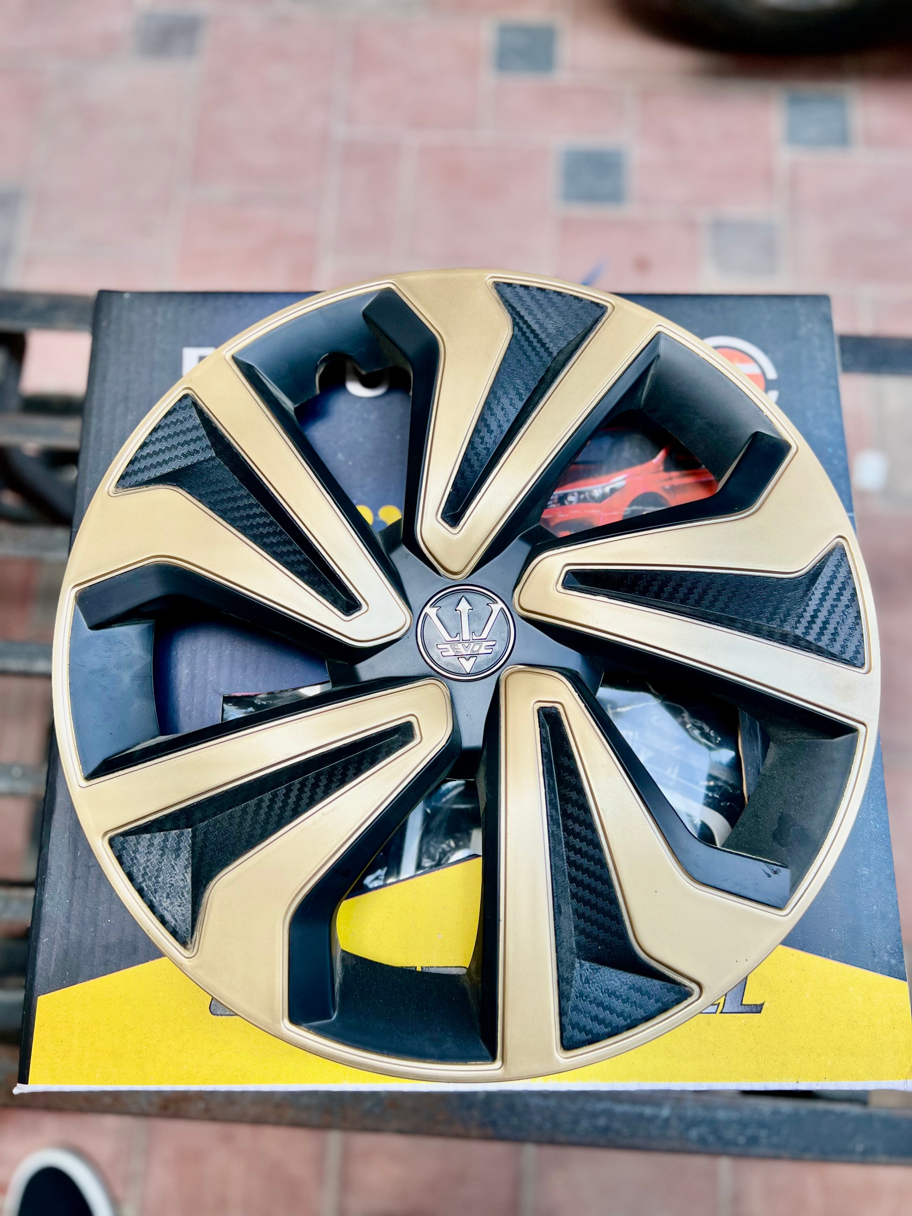 Premium Gold & Black Wheel Cover