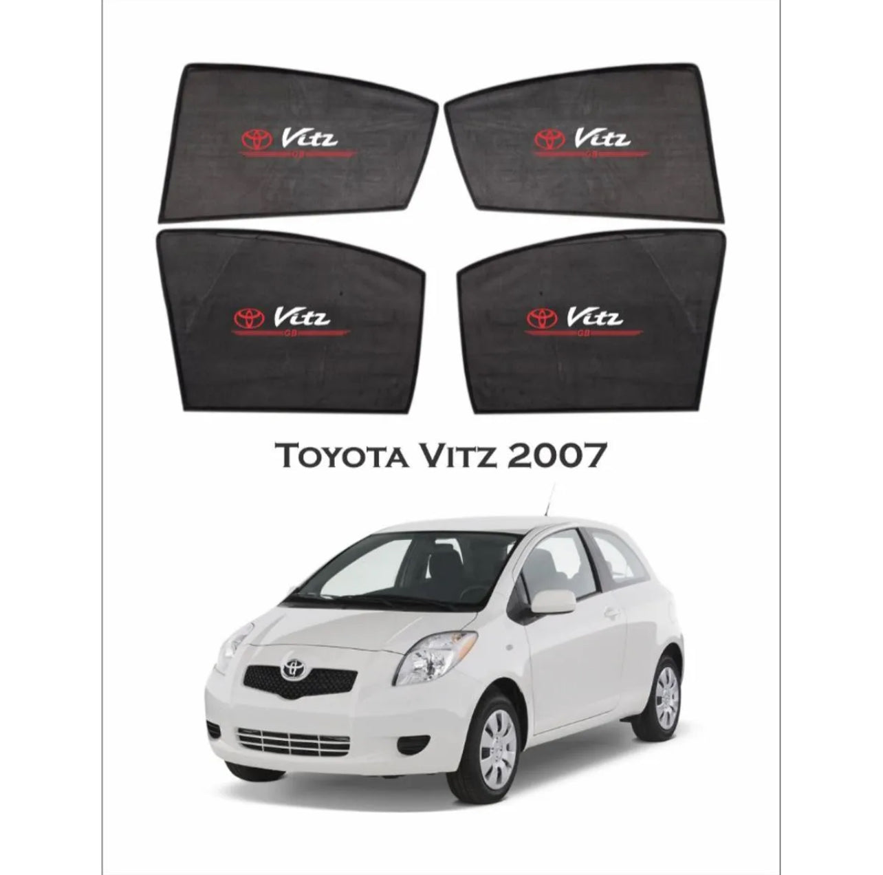Toyota Vitz 2007 Sunshades – Perfect Fit UV Protection