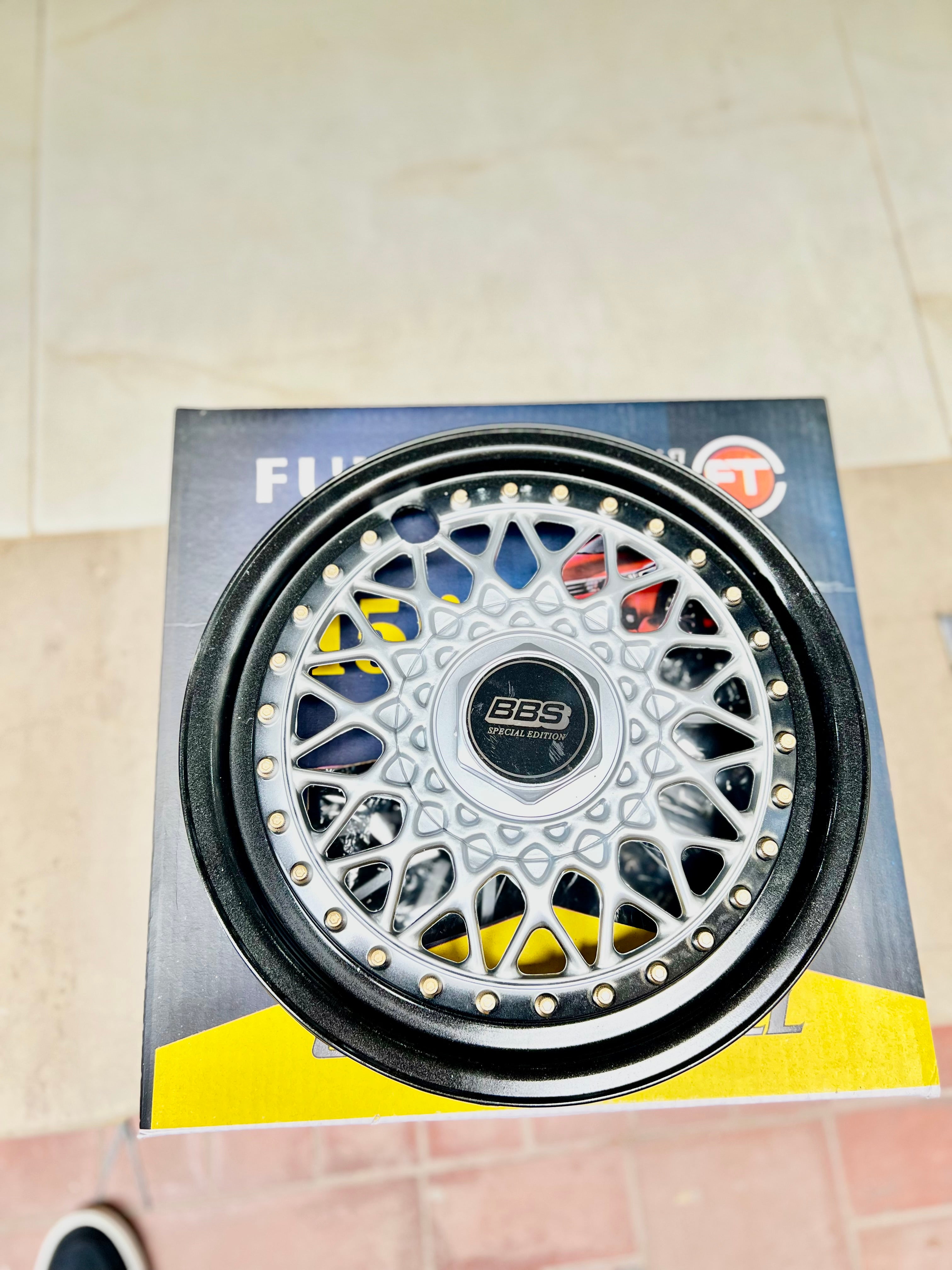 BBS Special Edition Black & Silver Mesh Wheel Cover