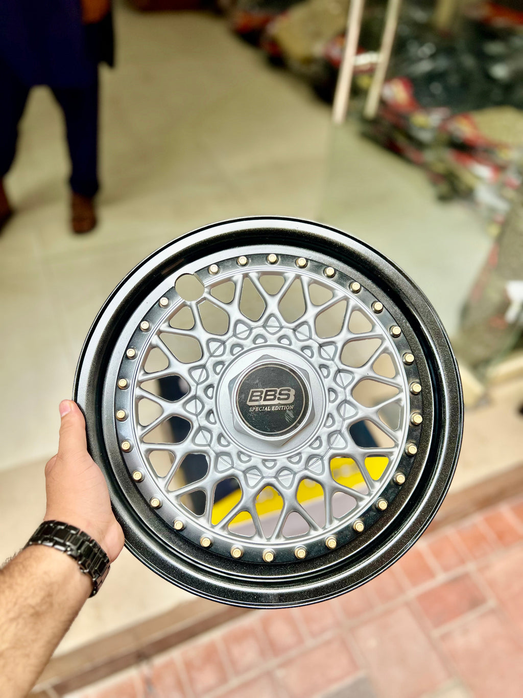 BBS Special Edition Black & Silver Mesh Wheel Cover