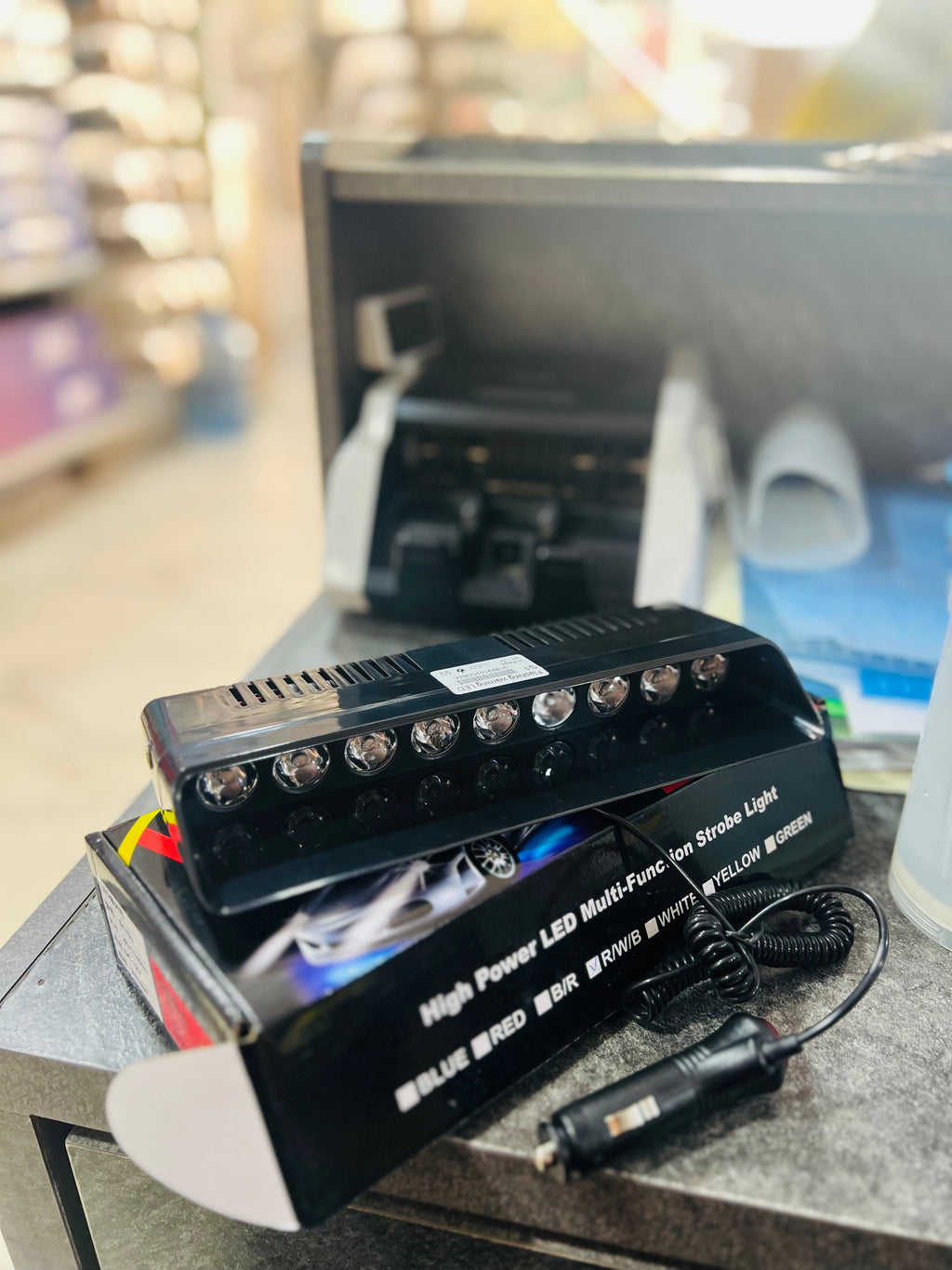 12-Piece Car Dashboard Police Lights –