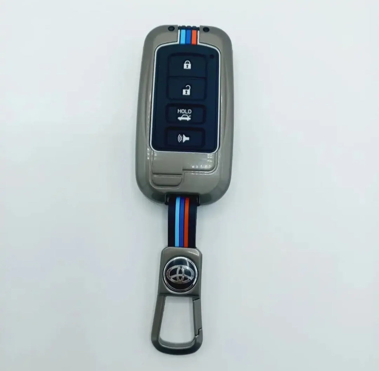 Toyota Grande Key Cover With Metal Shell 4-Button