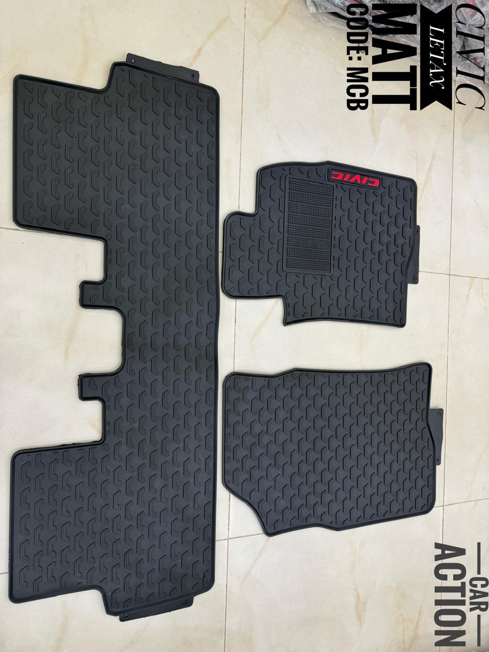 Stylish Civic Car Letax Mats